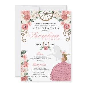 Pink Roses Western Mariachi Cowgirl Quinceañera