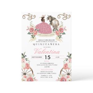 Pink Rustic Mariachi Cowgirl Western Quinceañera