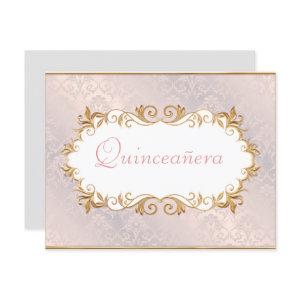 Pink Satin and Gold, Quinceanera