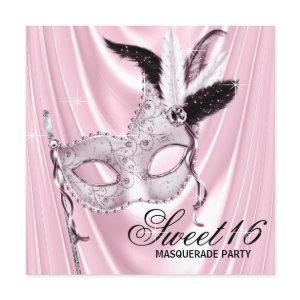 Pink Satin Sweet 16 Masquerade Party