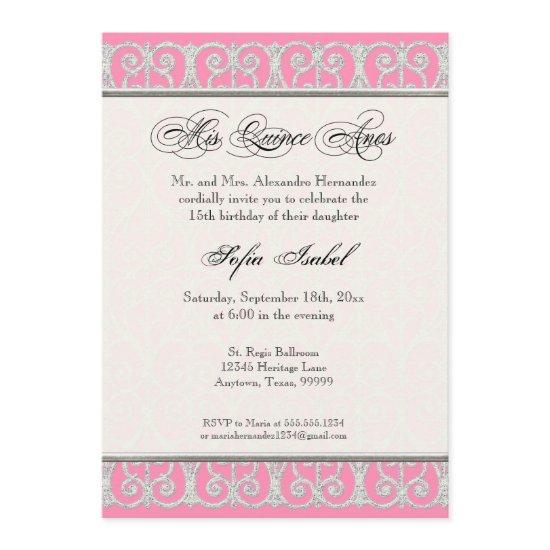 Pink & Silver, Diamonds & Lace, Mis Quince Anos