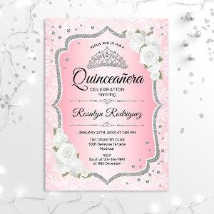Pink Silver Quinceanera