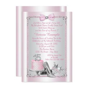 Pink Silver Quinceanera