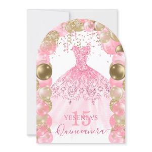 Pink Sparkle Dress Quinceañera Balloon