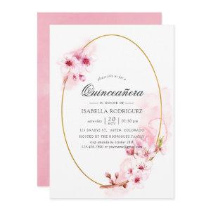 Pink Spring Cherry Blossom Quinceañera