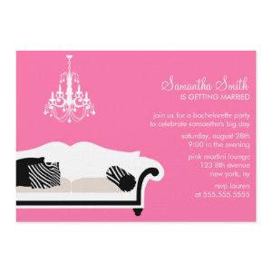 Pink Stylish Couch and Chandelier Party