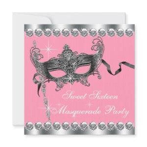 Pink Sweet Sixteen Masquerade Party