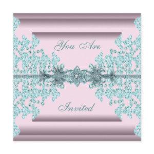 Pink Teal Blue Black Tie Party