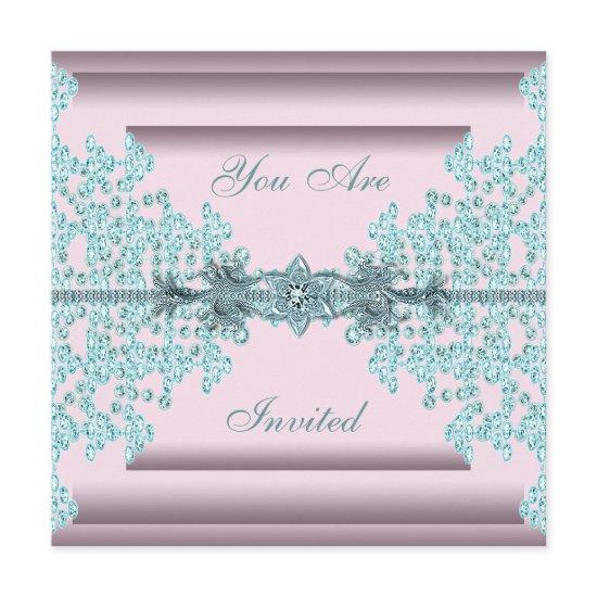 Pink Teal Blue Black Tie Party
