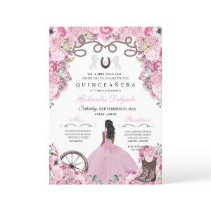Pink Western Charra Girl Ranchero Quinceanera