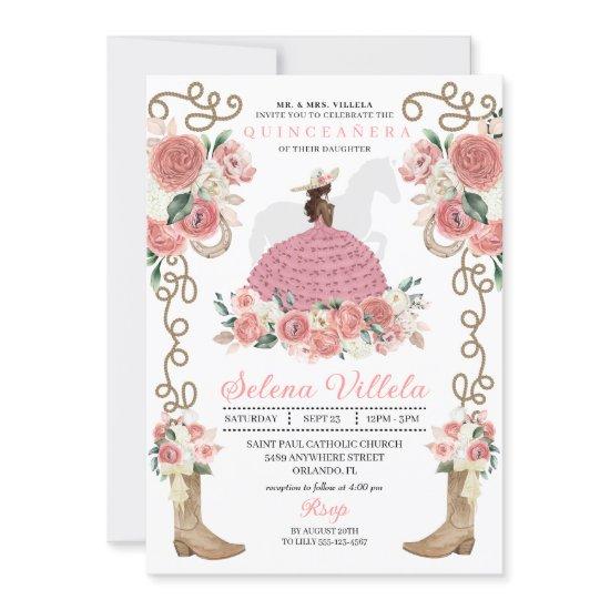 Pink Western Mariachi Charro Princess  Quinceañera