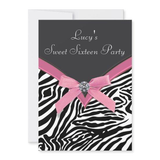Pink Zebra Birthday Party