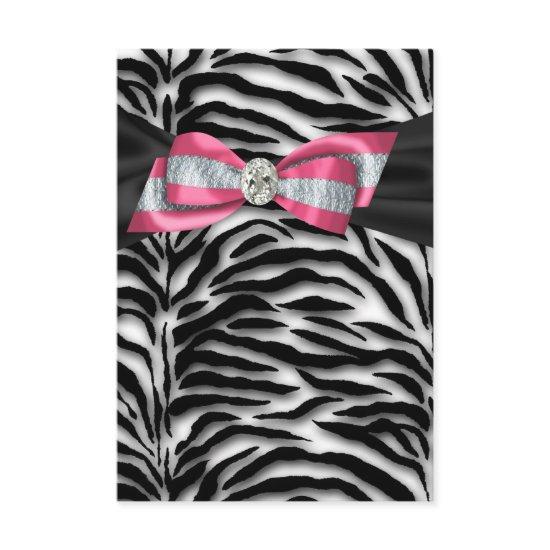 Pink Zebra Party  RSVP