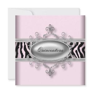 Pink Zebra Quinceanera