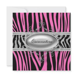 Pink Zebra Quinceanera