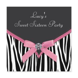 Pink Zebra Sweet 16 Birthday Party