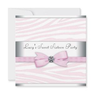 Pink Zebra Sweet Sixteen Birthday Party