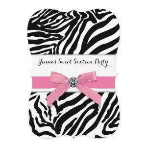 Pink Zebra Sweet Sixteen Birthday Party