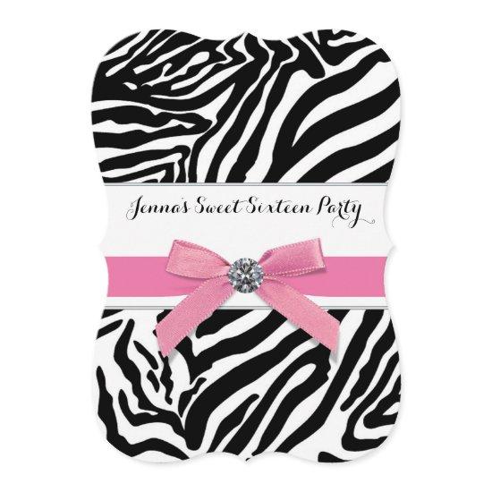 Pink Zebra Sweet Sixteen Birthday Party