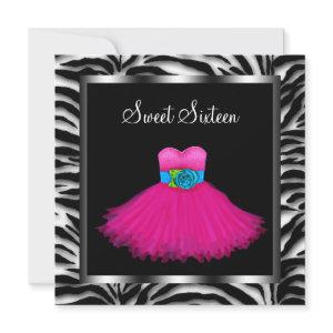 Pink Zebra Sweet Sixteen Birthday Party