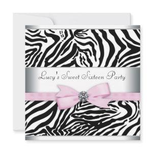 Pink Zebra Sweet Sixteen Birthday Party
