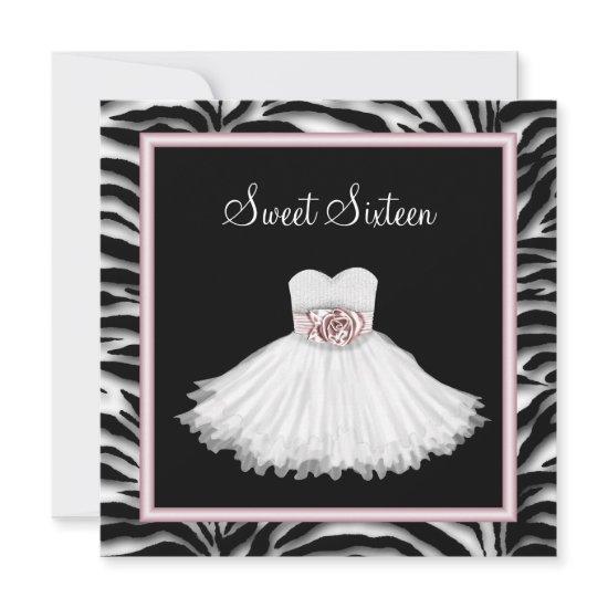 Pink Zebra Sweet Sixteen Birthday Party