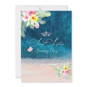PixDezines Beach Sweet Sixteen Deep Blue Sea