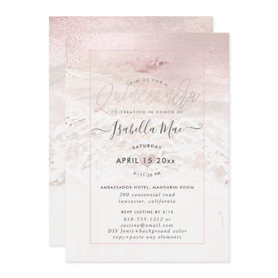 PixDezines Blush Beach / Shoreline Quinceanera