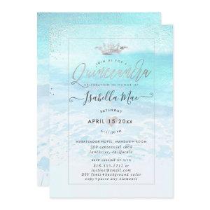 PixDezines Crystal Blue BeachShoreline Quinceanera