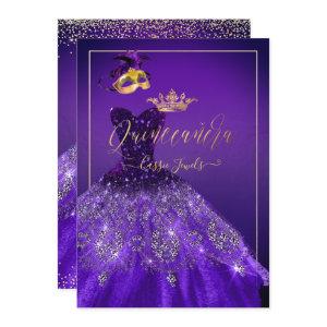 PixDezines Masquerade Quinceanera, Dark Purple