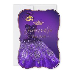 PixDezines Masquerade Quinceanera, Dark Purple