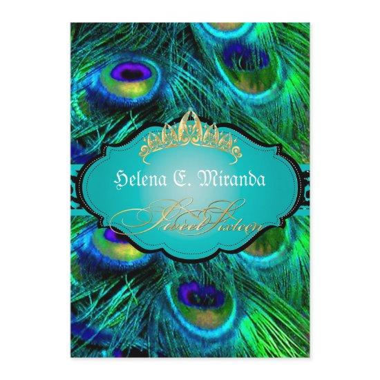 PixDezines peacock+cheetah/sweet sixteen