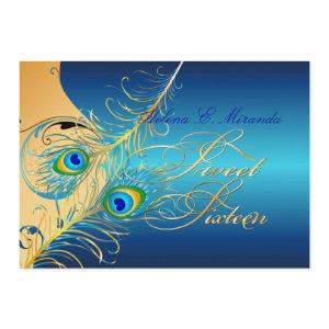 PixDezines Peacock+swirls/gold+teal