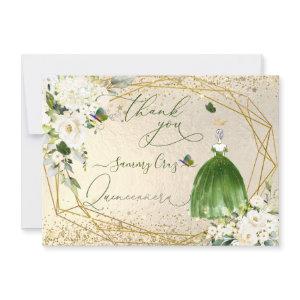 PixDezines Quinceanera Emerald Green Dress