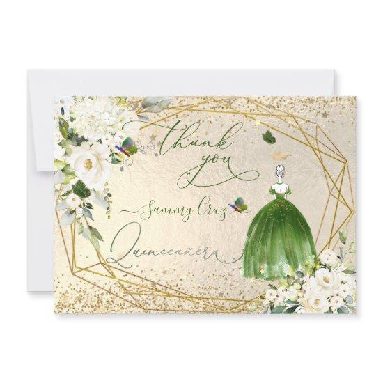 PixDezines Quinceanera Emerald Green Dress