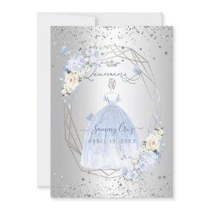 PixDezines Quinceanera H2 Flowers Dusty Blue Roses