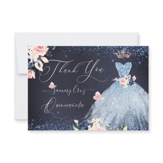 PixDezines Quinceanera Thank You Card