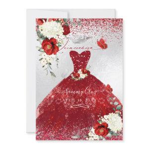 PixDezines Red Roses Quinceanera Dress