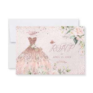 PixDezines RSVP Sweet 16 Dusty Rose Gown