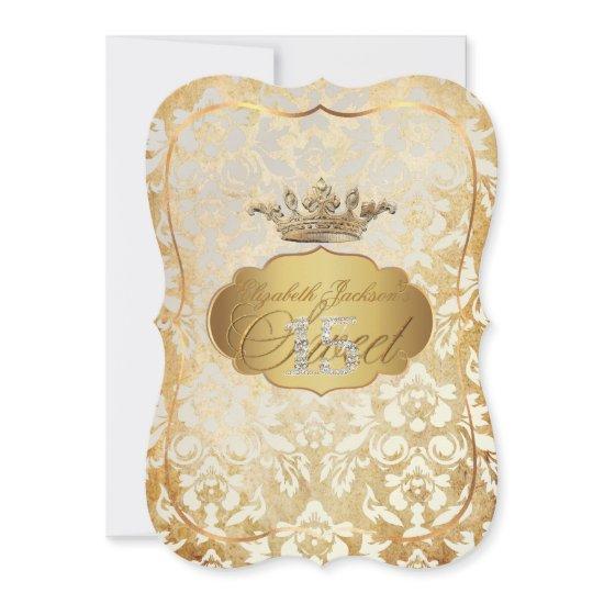 PixDezines Sweet 15/princess/ivory damask