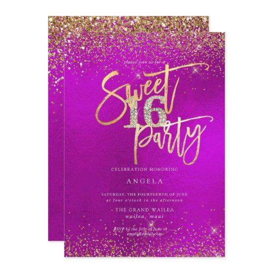 PixDezines Sweet 16 Diamond Glitters Watercolor In