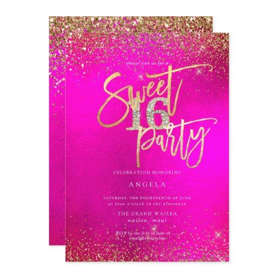 PixDezines Sweet 16 Diamond Glitters Watercolor