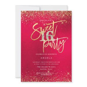 PixDezines Sweet 16 Diamond Red Gold Glitter