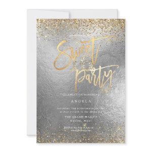 PixDezines Sweet 16 Diamond Silver Gold Glitter In