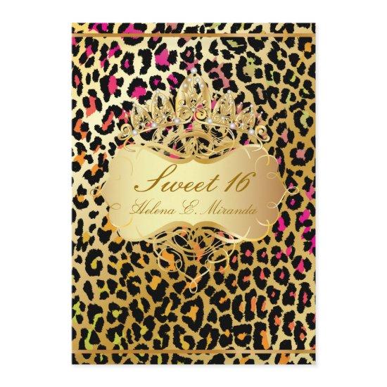 PixDezines Sweet 16/ princess/leopard