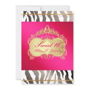 PixDezines Sweet 16/Zebra Stripes