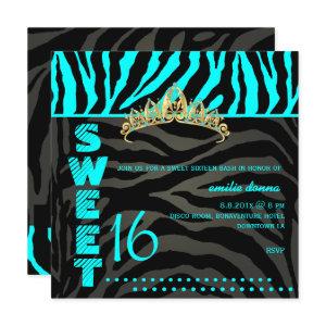 PixDezines Sweet 16/Zebra Stripes
