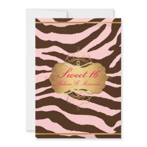 PixDezines Sweet 16/Zebra Stripes