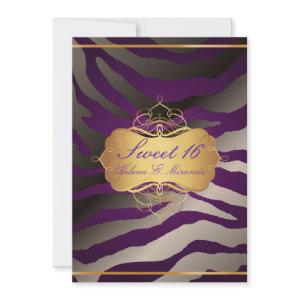 PixDezines Sweet 16/Zebra Stripes