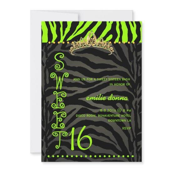 PixDezines Sweet 16/Zebra Stripes